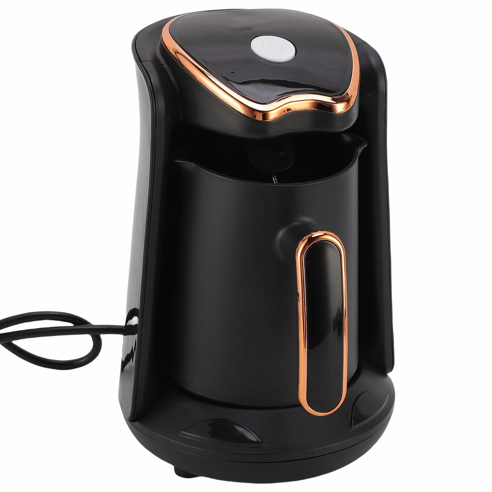Türkische Kaffeemaschine, 600 W Kaffeemaschine mit 4 Tassen Kapazität, Anti Überlauf, Trockenes Verbrennen, Zuhause, Büro (EU -Stecker 220 V)