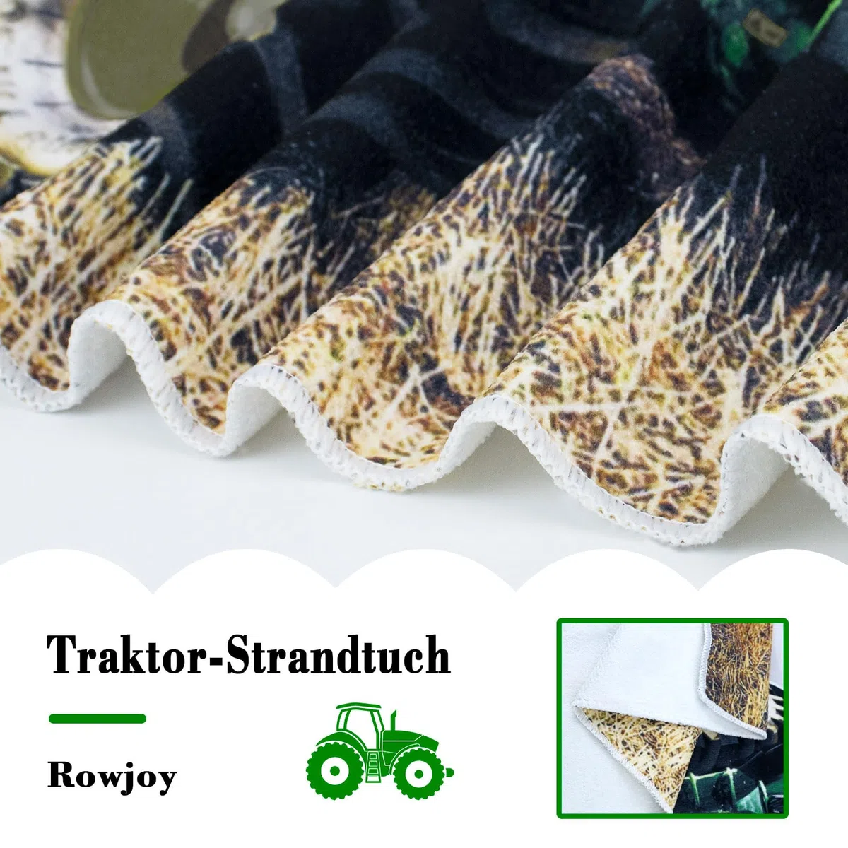 Traktor Strandtuch, 70 x 140cm Mikrofaser Strandtuch, Badetuch Handtuch für Kinder,Damen,Herren, Sandfrei für Strand, Pool, Schwimmen, Badezimmer(T2-70x140cm)