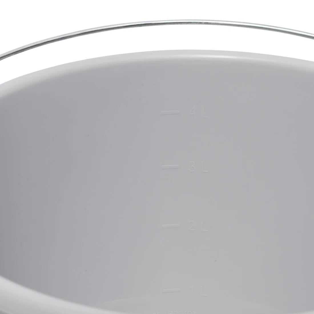 keeeper Erik 5X Eimer mit Metallbügel, 5 l, Polypropylen, 24 x 24 x 20 cm, Nordic Grey