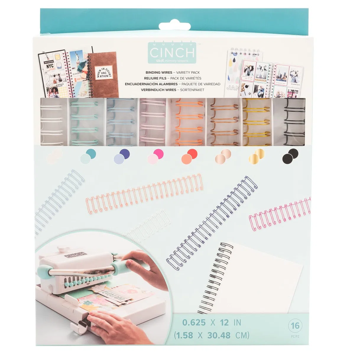 We R Memory Keepers Vorteilspackung Cinch-Drähte, 1,6 cm (5/8 Zoll), 16 P