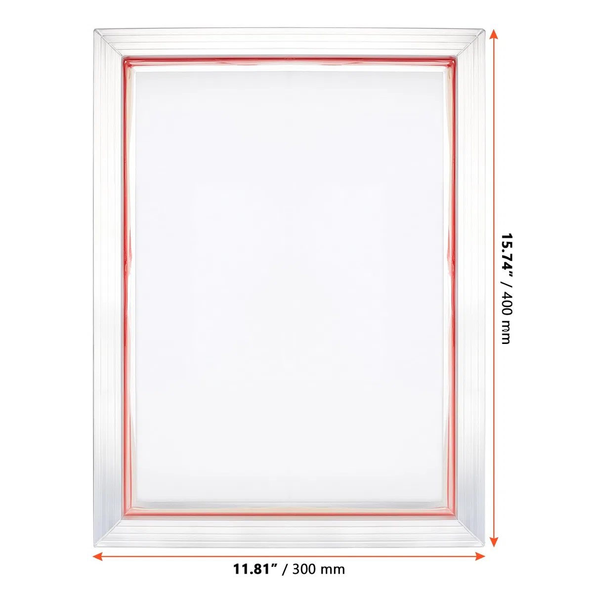 SINJEUN 30 x 40cm Silber Aluminium-Siebdruckrahmen, A3 Siebdruckrahmen mit 110 weißem Netzgewebe für Siebdruck, Textildruck