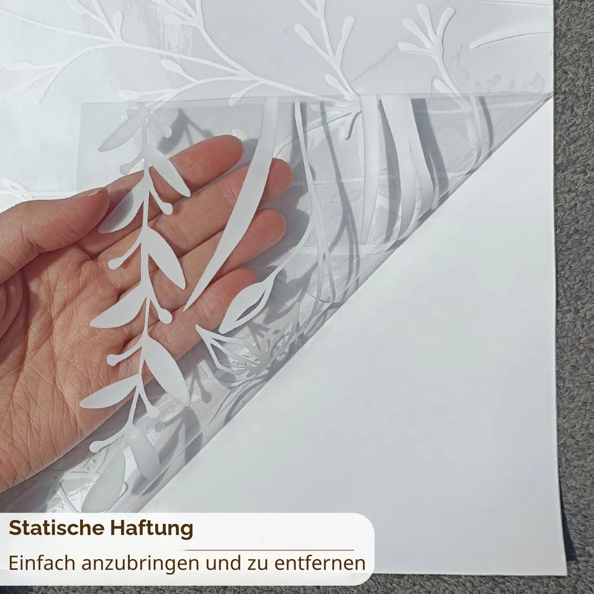 Fensterbilder Reinweiße Wiesen, Fensterbilder frühling Florale Motive, Frühlingsdeko Mehrweg Wildblumen und Pflanzen, Wohnzimmer, Schlafzimmer, Bad, Küche fensterdekoration 39x150cm