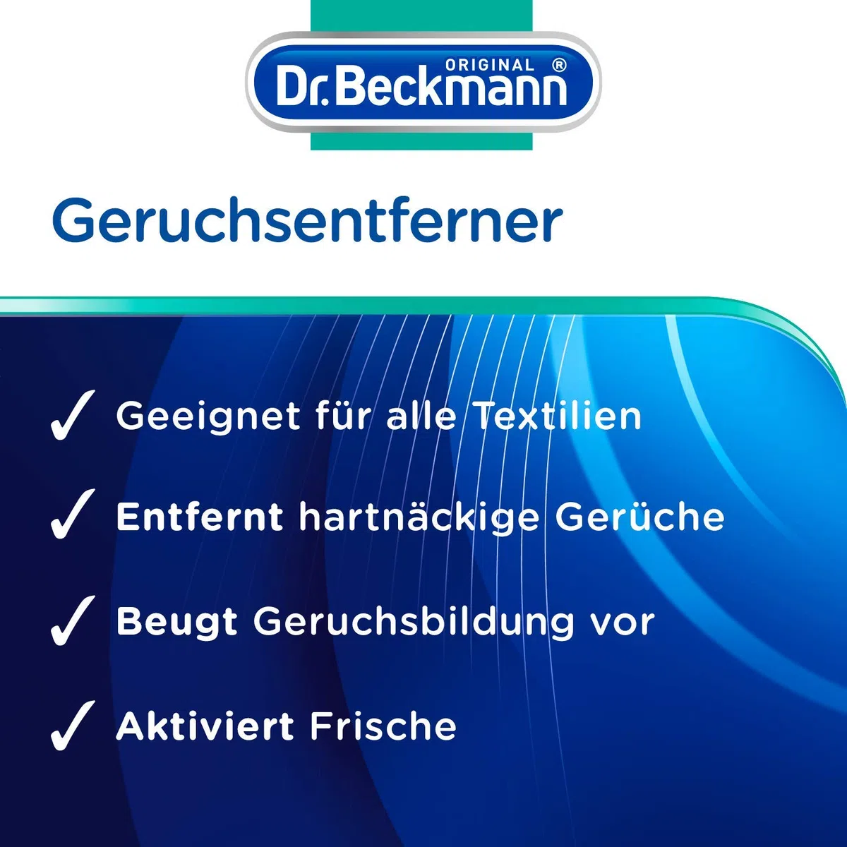 Dr. Beckmann Geruchsentferner | entfernt hartnäckige Gerüche fasertief | aktiviert Frische | mit angenehmen Duft | 3x 500 ml