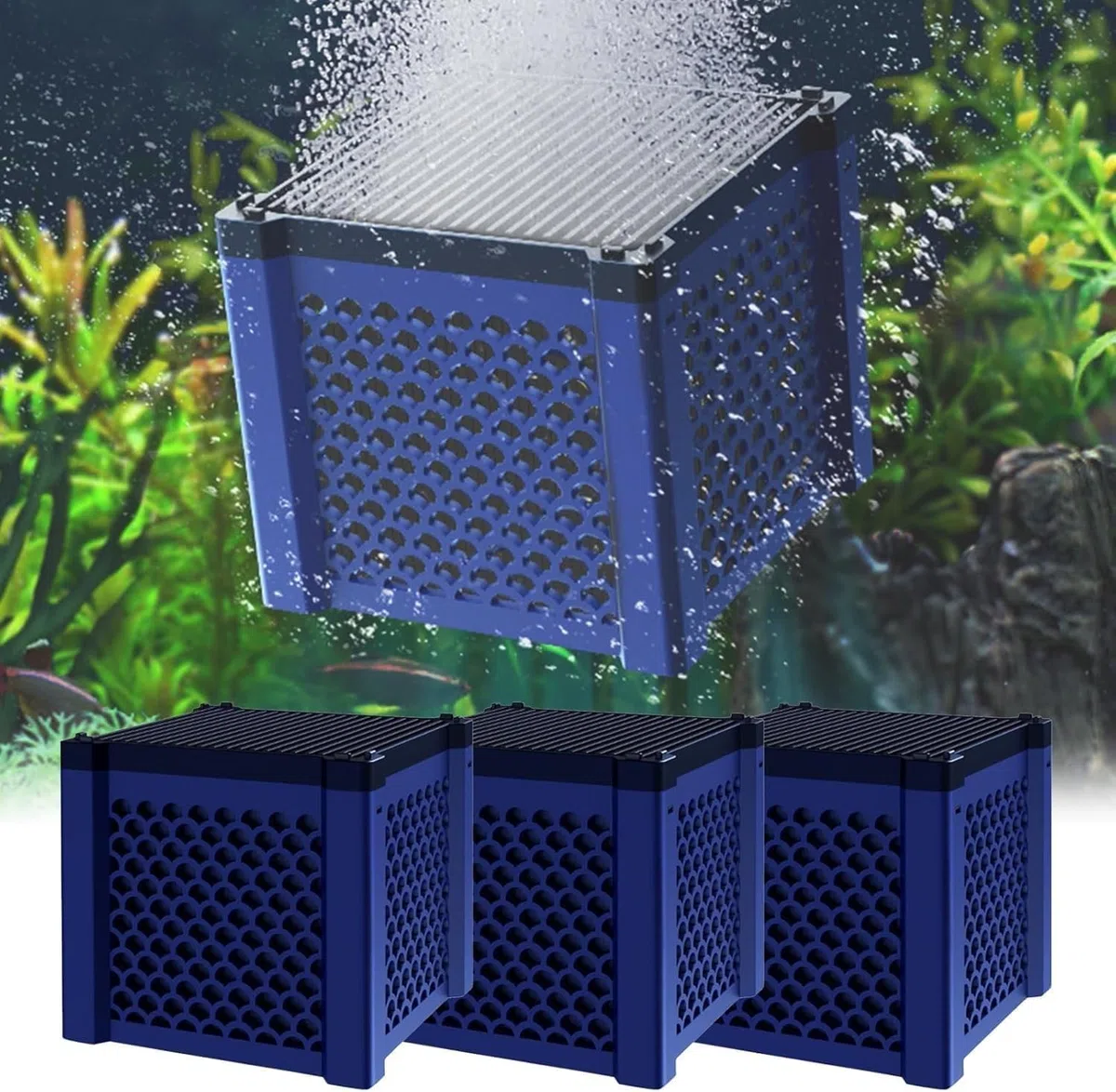 Clever Cube Aktivkohle Pferde, Eco Aquarium Wasserreiniger Würfel, Aktivkohlefilter Pferdetränke, Pferde-Wassertrog Purifier Cube, Wasserfilter Für Wasserreinigung, Für Teiche, Vorratstank (1)