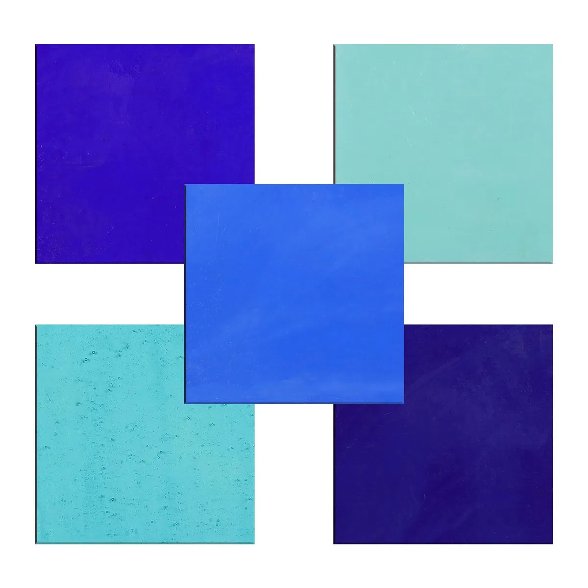 5 Blatt Schmelzglas, schmelzbare Buntglasscheibe, 5 Farben, quadratische Glasscheibe für Mikrowelle, Ofen, Schmelzversorgung, DIY-Schmuckherstellung, Zubehör, 5 x 5 cm