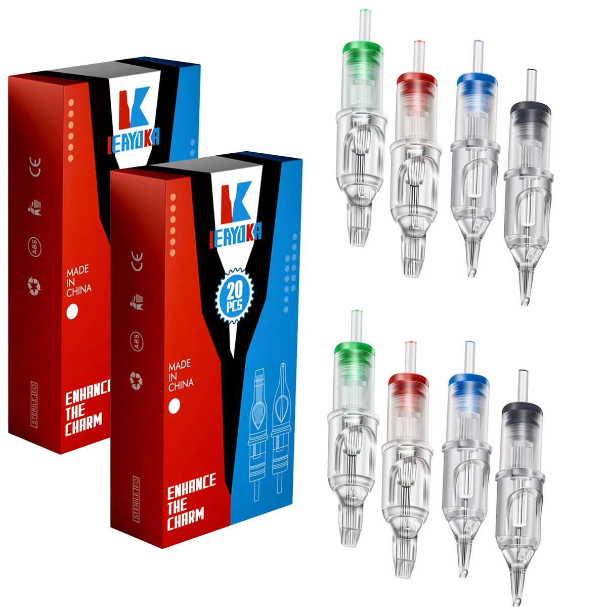 40pcs Mixed cartridges 0.35mm 1203RL 1205RL 1207RL 1209RL 1203RS 1205RS 1207RS 1209RS