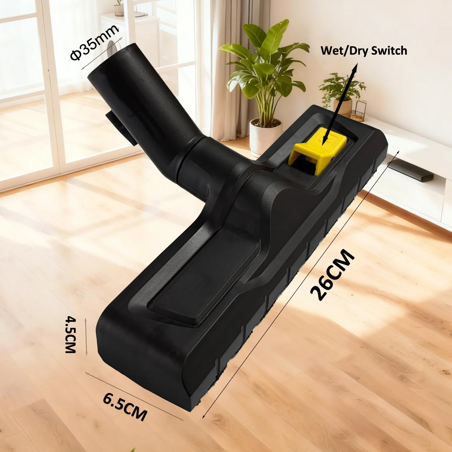 Ersatz Bodendüse für Kärcher Nass-Trockensauger WD2 WD3 WD4 WD5 WD6 MV3 MV4 MV5 MV6, SE4001 KWD 1-3 (NW 35 mm)