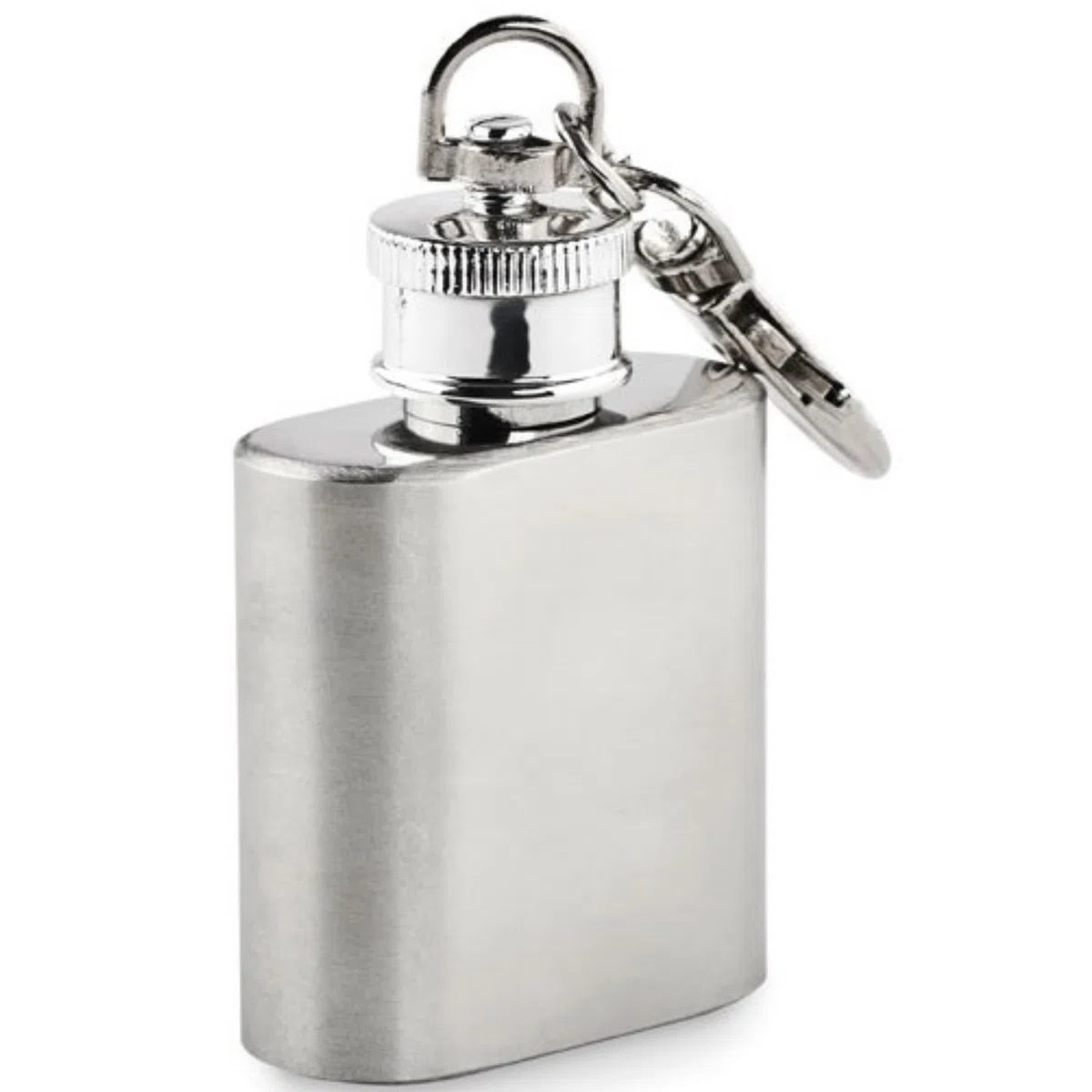 Mini Flachmann 30 mL Schlüsselanhänger Hip Flask Edelstahl Flachmänner für Obstler, Whiskey, Cognac Trekking Wandern Skifahren Outdoor 1, 2, 3 oder 5 Stück (5)