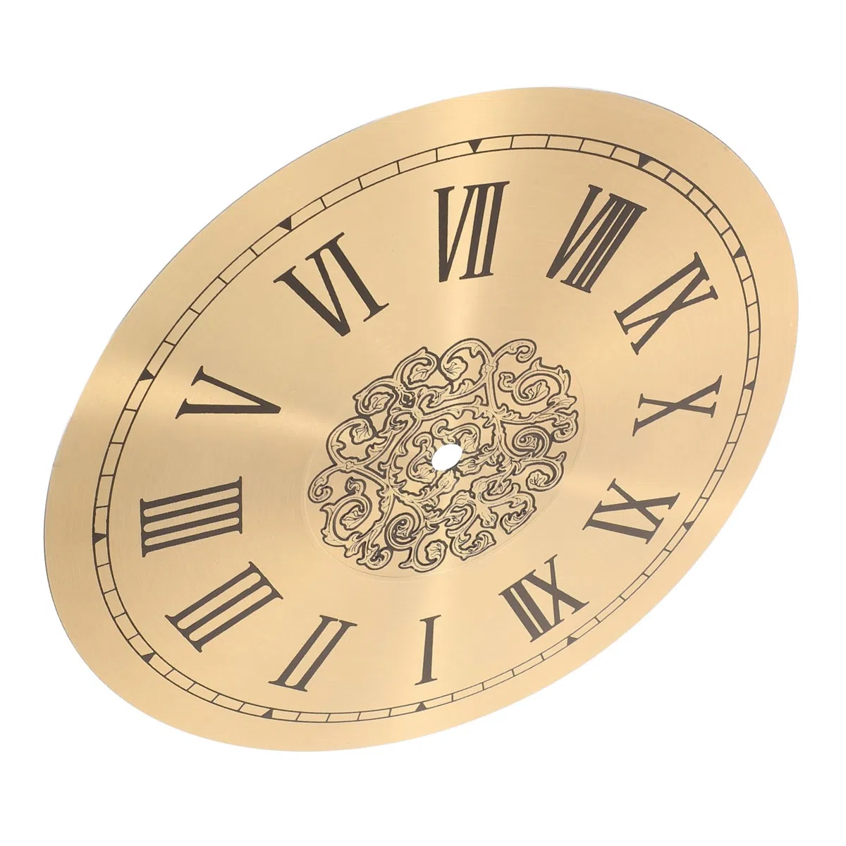 HOMSFOU DIY Uhr Zifferblatt 10.24 Zoll Rundes Aluminium Ersatz Zifferblatt Mit Römischen Zahlen Für Wanduhr Zubehör Zum Selbermachen