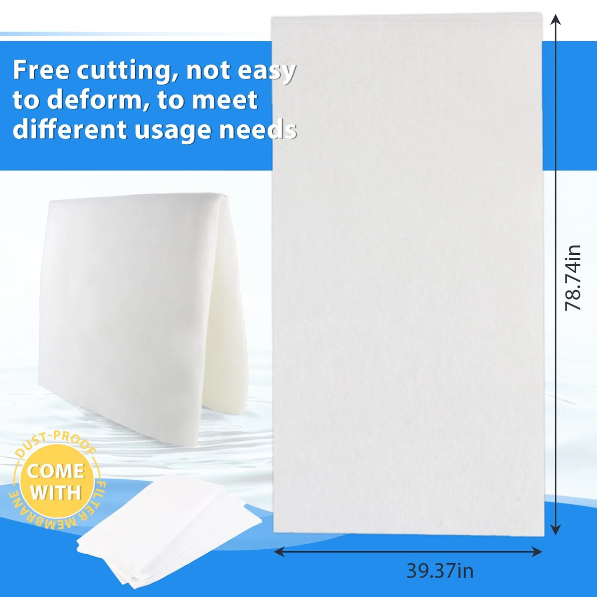 G4 Filtermatte 1m x 2m x 2cm Luftfilter Rolle Filtermatte Zuschneidbar Filtermatten für Lüftungsanlagen Klimaanlagenfilter Rolle mit Staubschutzfolie für Klimaanlagen Repair