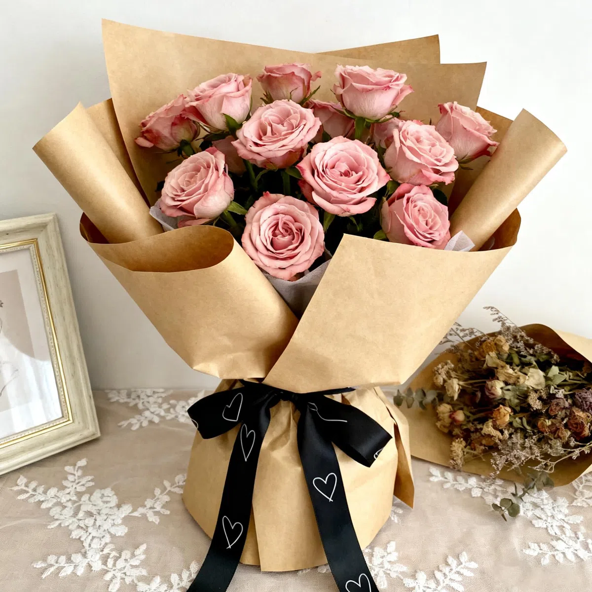 MUNGHOK 2 Stück 50 m x 44 cm Packpapier Rolle, Kraftpapierrolle Braun, Kraftpapier Geschenkpapier Rolle Verpackungspapier für Geschenkverpackung, Kunsthandwerk