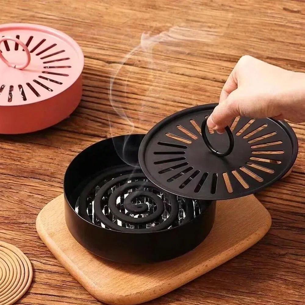 Mückenspirale Halter, Anti Mücken Spirale Metall Holder, für Citronella Räucherspirale, Zitronengras Coils, Insekten Spirale, Räucherspiralen Halter,Indoor und Outdoor
