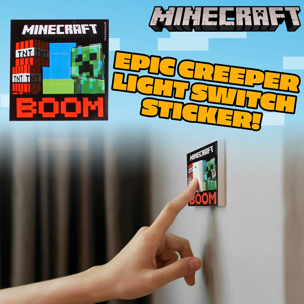 Minecraft Fensterbilder Aufkleber und Zubehör für Schlafzimmer für Jungen Fensterdeko Kinderzimmer, Grün, 227908536-NEW
