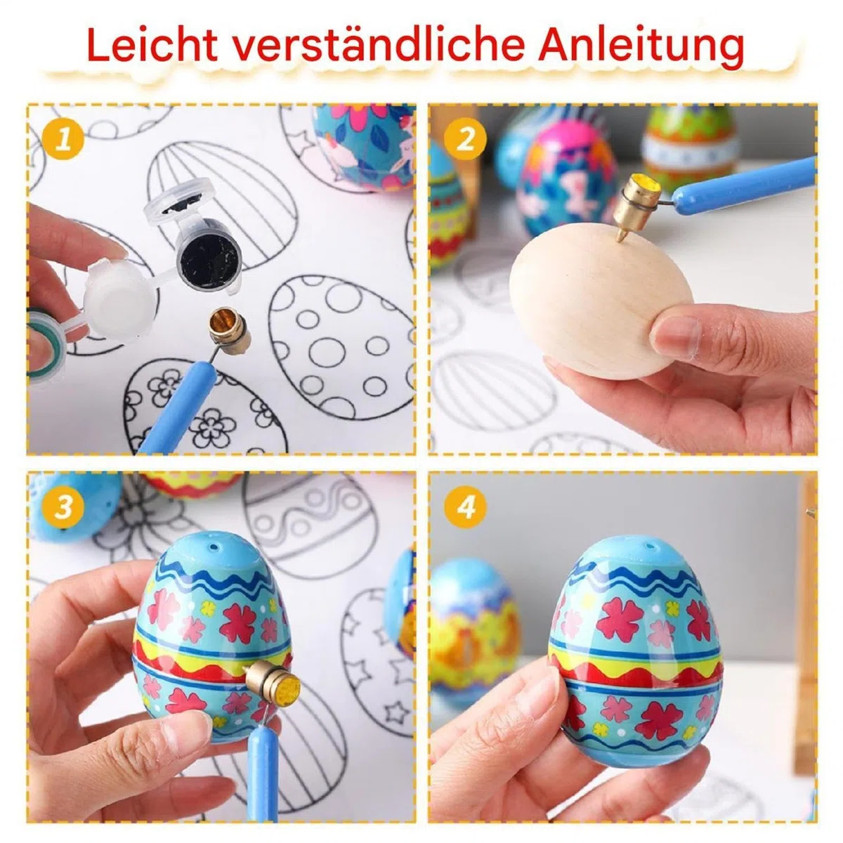 Wachsmaler - 17x2,1x1cm Feine Linien Malstift, Stiftspitzen Reinigungszubehör | Ostereier Dekorieren Pysanky Werkzeuge Mit 0,4/0,5/0,7mm Spitzen | Flüssigschreiber Farbapplikator Stifte Für Eierfärbun