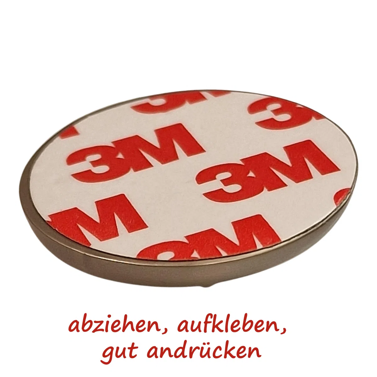 Christophorus Auto-Aufkleber aus silber farbenem Metallguss - Schutzheiliger als Auto-Plakette
