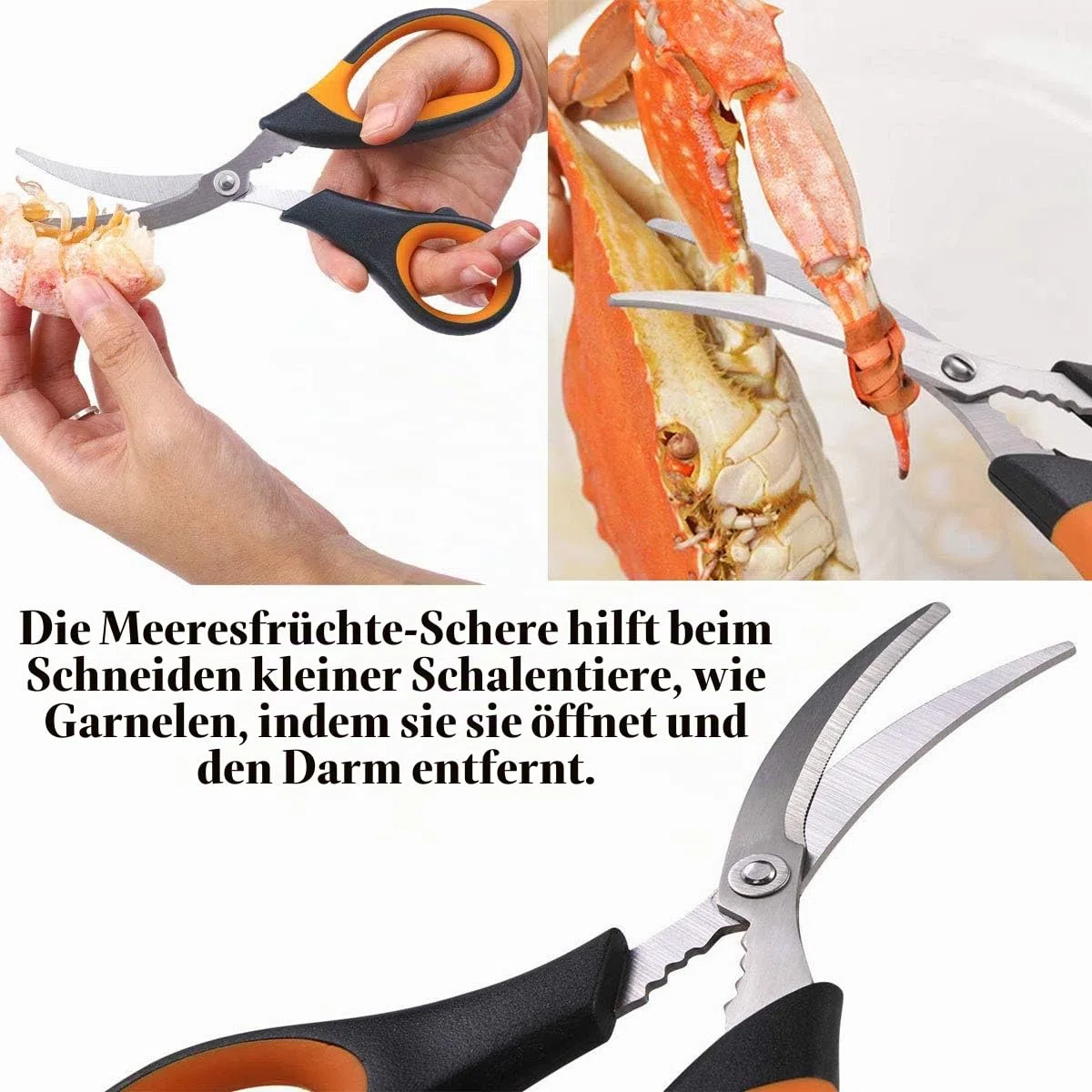 Artcome Meeresfrüchte-Werkzeug-Set – 2 Krabben-Knallbonbons, 2 Hummerschalen, 2 Meeresfrüchte-Gabeln, 2 breite Krabben-Gabeln, 1 Meeresfrüchte-Schere und 1 Aufbewahrungstasche