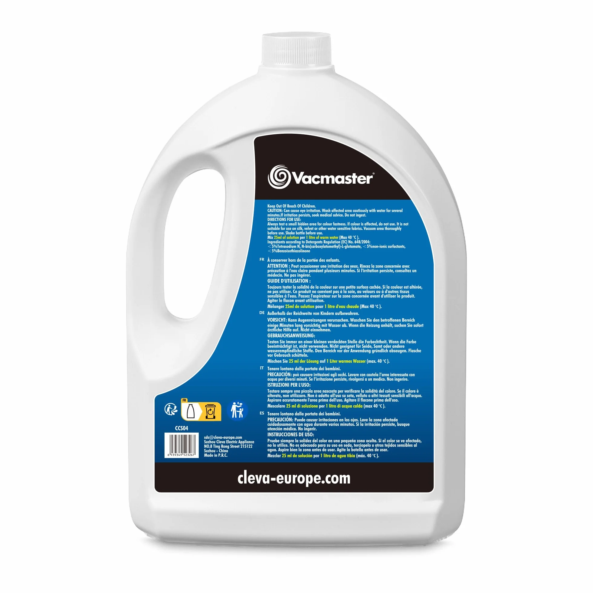 Vacmaster Wash & Refresh Febreze Carpet Cleaner Shampoo | Konzentrierte 2-fache Formel entfernt Flecken und neutralisiert Gerüche | Zur Verwendung mit allen führenden Teppichreinigern