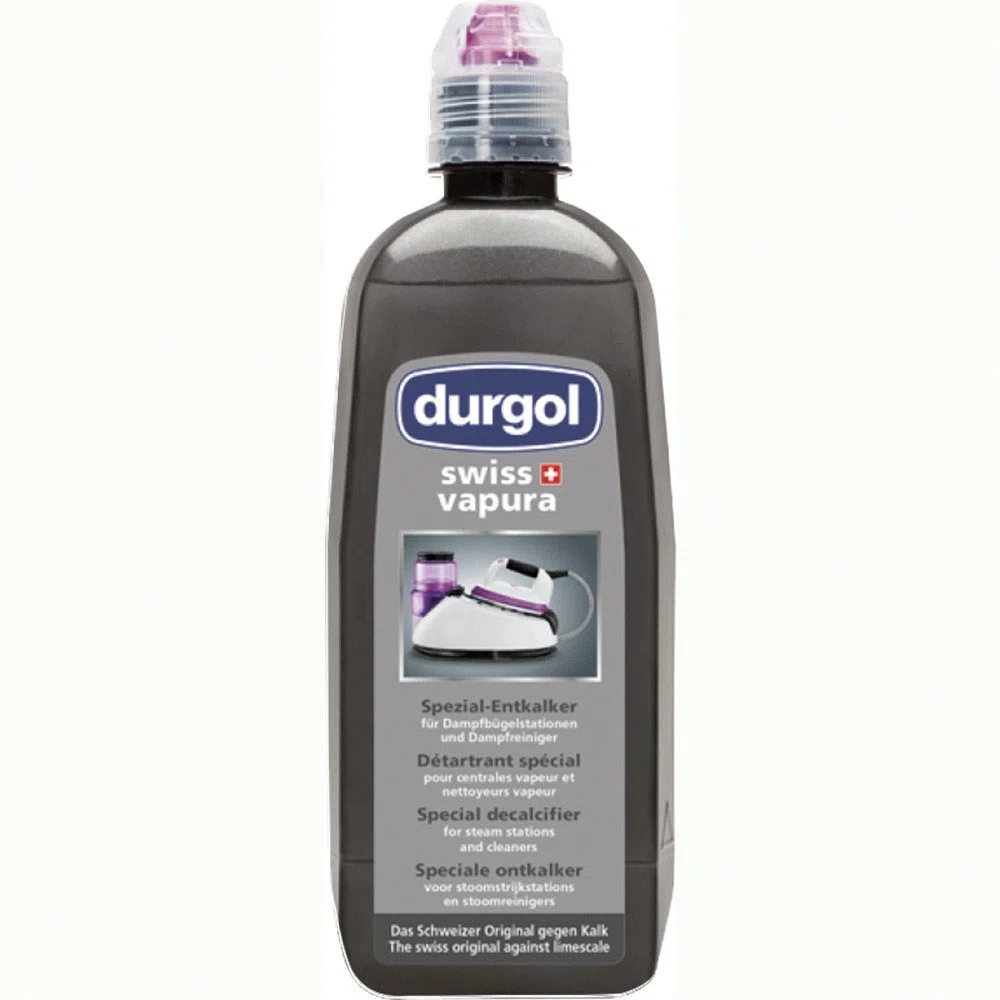 Durgol Swiss Vapura Entkalker für Dampfbügelsysteme/Dampfreiniger, 500ml, 4823