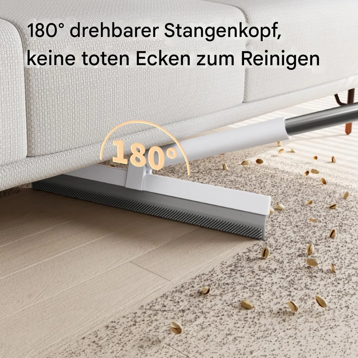 2025 Multifunktions-Zauberbesen - 4-in-1 Verstellbarer Abzieher Haushalts-Silikon-Bodenabzieher, Antihaft-Haarentfernung | Geeignet für Badezimmer, Küche, Fliesenböden, Reinigungsgeräte, einf