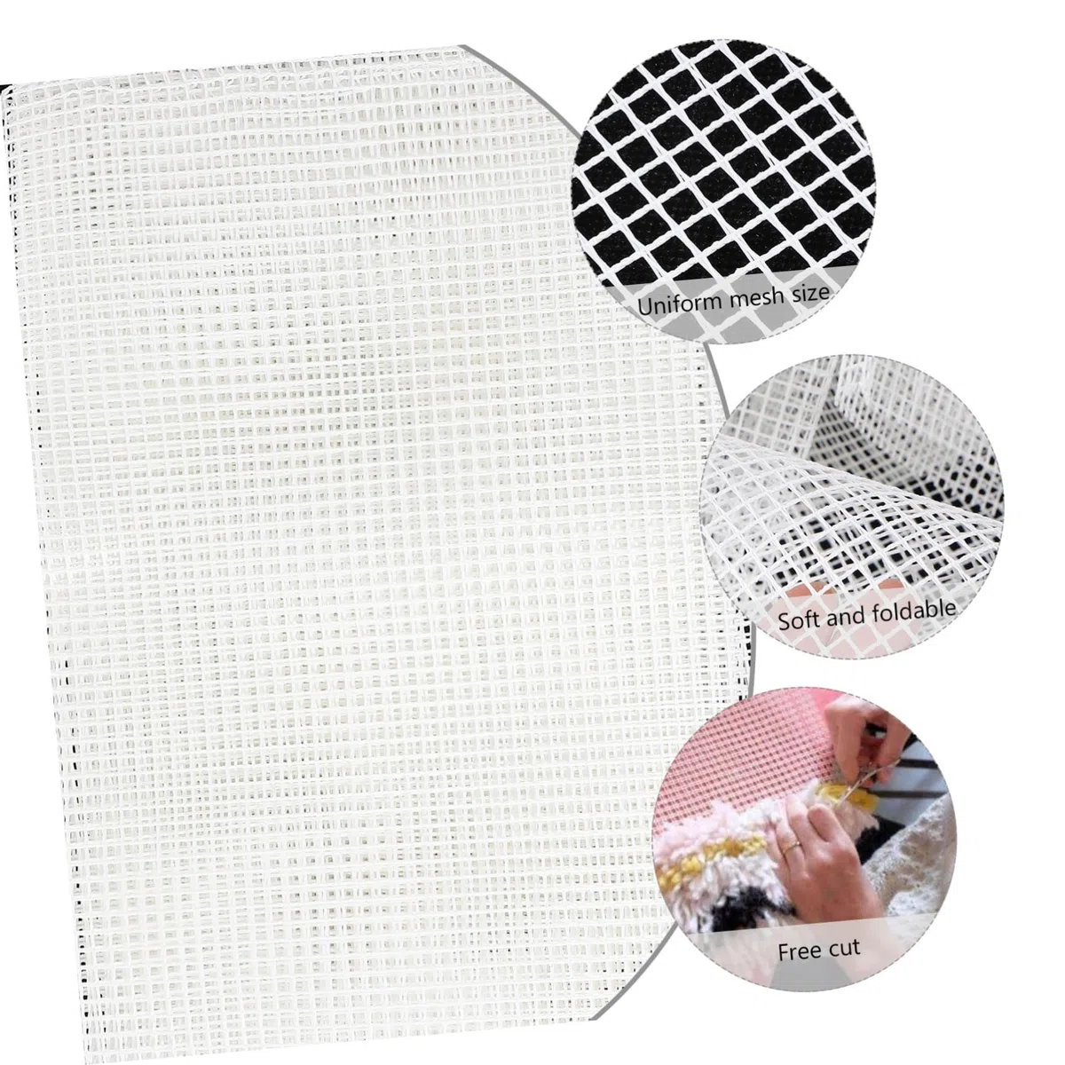 Garneck Kreuzstichplatten Für DIY Teppichdesign – Stramin Zum Knüpfen in 150x100cm - Hochwertiges Teppich Mesh Für Kreative Teppichherstellung Und Individuelle Dekoration