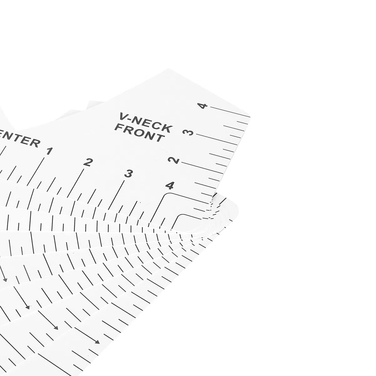8-teiliges T-Shirt-Lineal für V,inyl-Ausrichtung und Sublimationsrohlinge, Basteln, Nähzubehör, Zubehör, Werkzeuge für -Heißpresse, HTV-Wärmetransfer-V,inyl (Rundhalslineal
