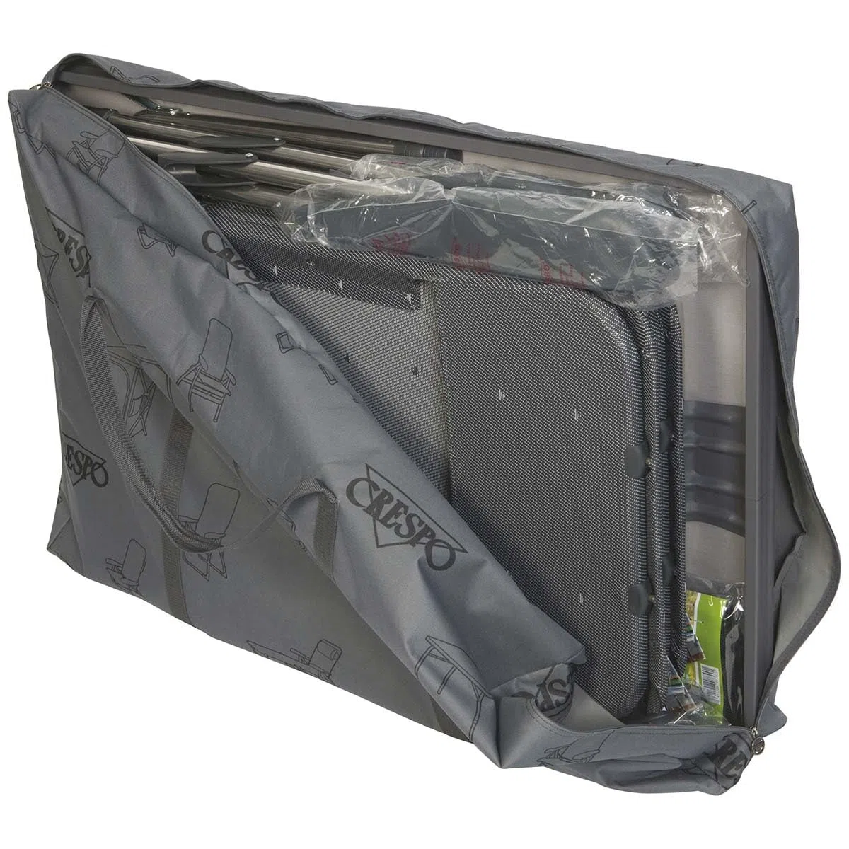 Crespo 1109995 Aufbewahrungstasche für Tische und Stühle, Anthrazit