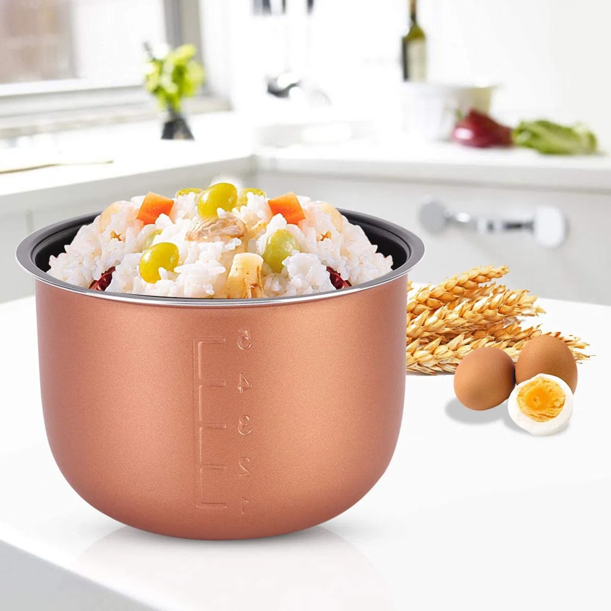 Innentopf – Beschichtung für Reiskocher – Beschichtung des Innentopfs, antihaftbeschichtet, Ersatzzubehör für Reiskocher, 1,5 l, 1,6 l