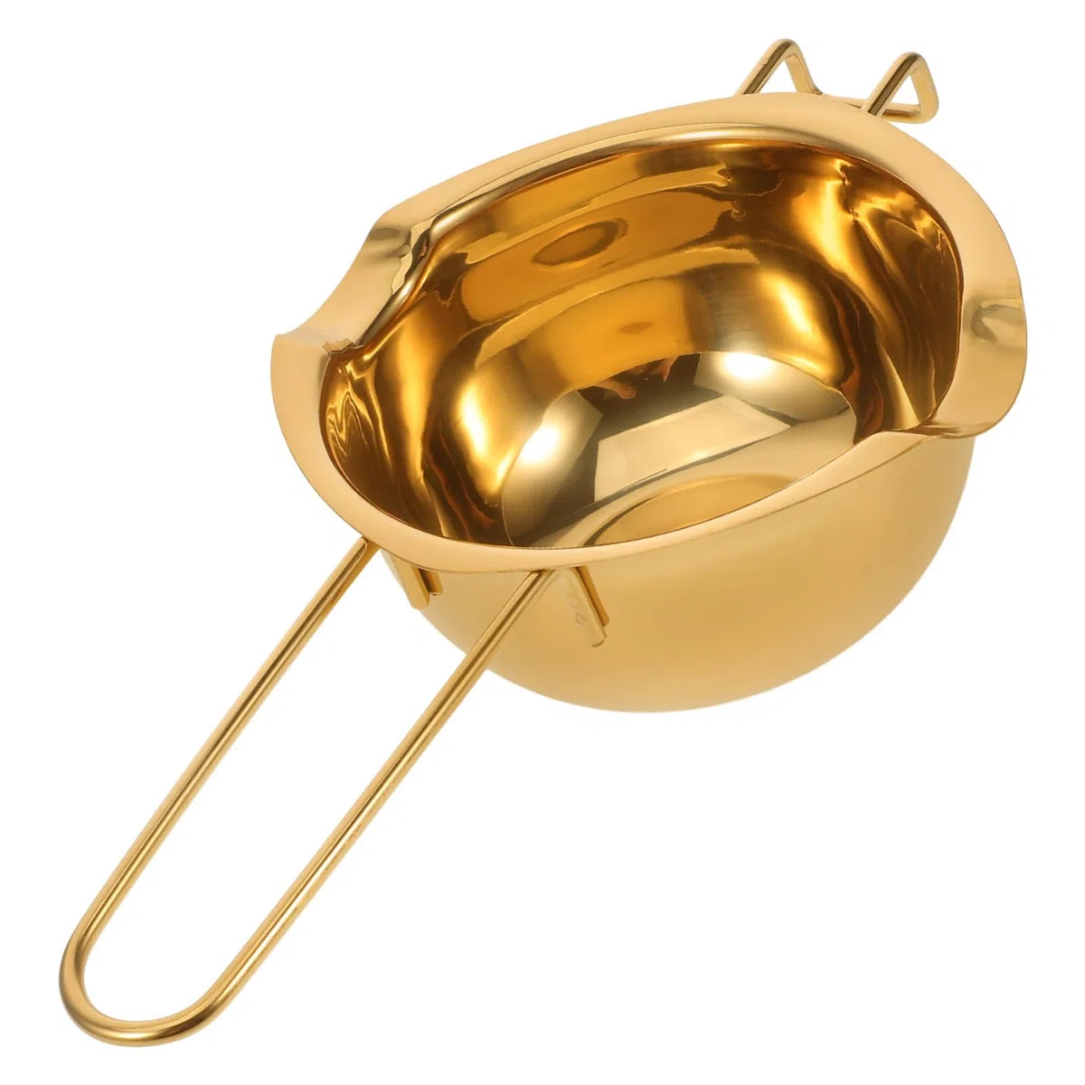 Schokoladenschmelzschale aus Edelstahl 400ml Gold Wasserbad Topf zum Schmelzen von Schokolade und Butter Geeignet für Kleinere Töpfe und Pfannen in Küche