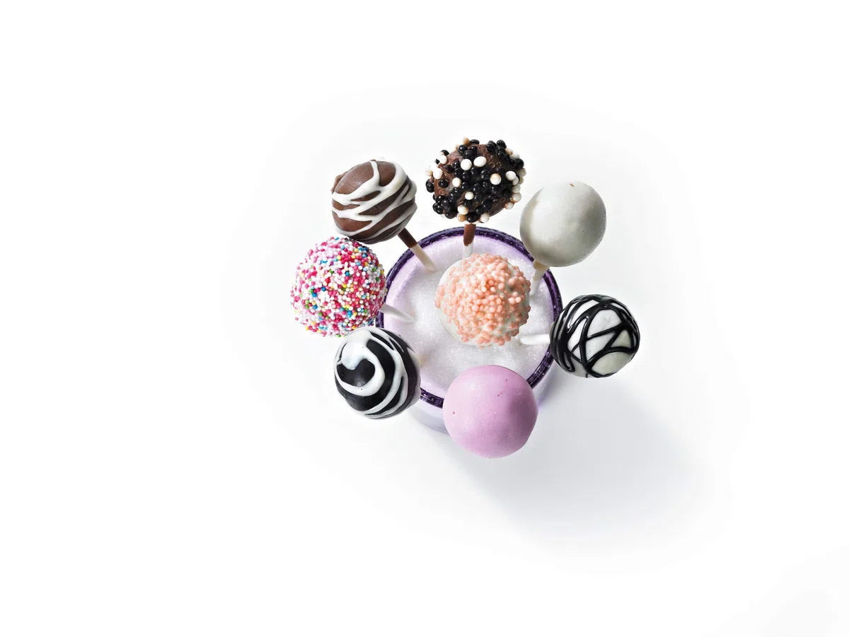 Lurch 83027 FlexiForm Cake Pops 20fach / Backform für 20 Cake Pops in Kugelform (ø 3,6 cm) aus 100% BPA-freiem Platin Silikon, Cotton Candy, 20.3 x 24 x 4.5 cm