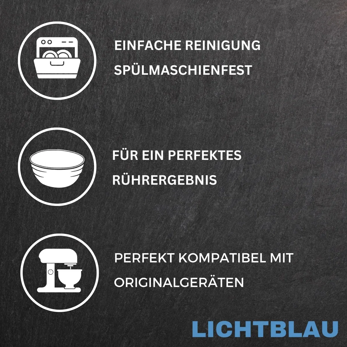 LICHTBLAU Rührbesen 00650543 für Bosch Küchenmaschine 650543 Schneebesen | passend MUM4 MUM5 MUM Serie 2 086066 095428 653926 I Rührbesen mit 8 Drähten I Zubehör Küchenmaschine