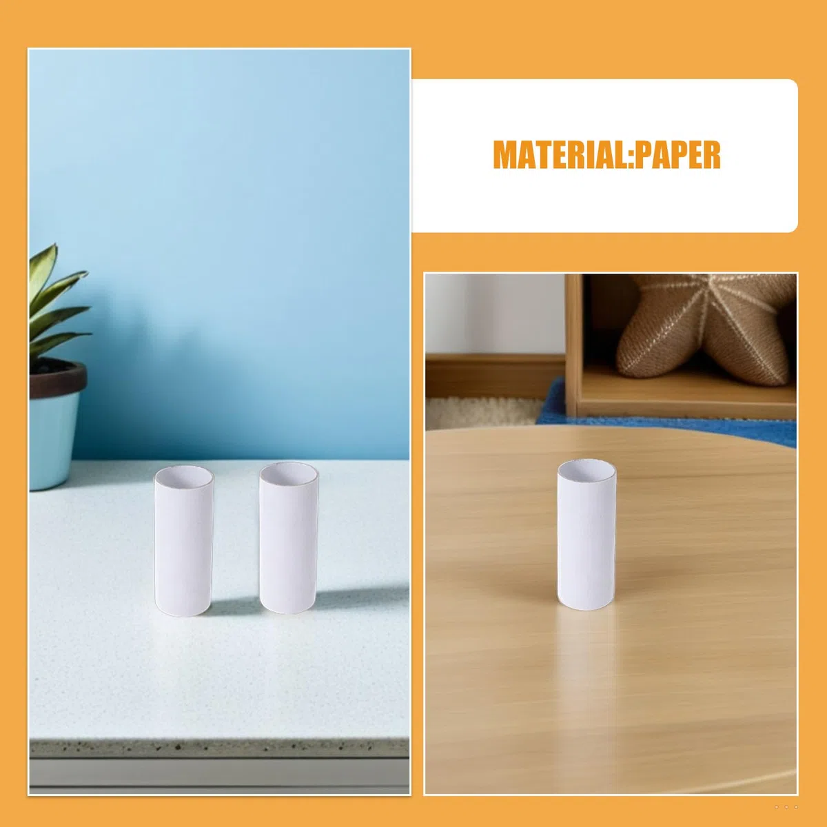 MAGICLULU 20 Stück Bastelrollen aus Pappröhren: Papierhandtuchrollen für Bastelarbeiten – 10,2 x 5,1 x 0,15 cm große Papierzylinderröhren zum Selbermachen für Künstlerbedarf, Gastgeschenke für