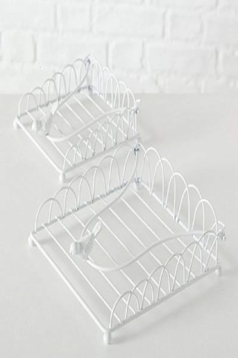 BOLTZE Serviettenhalter 2-er Set Eisen Weiss