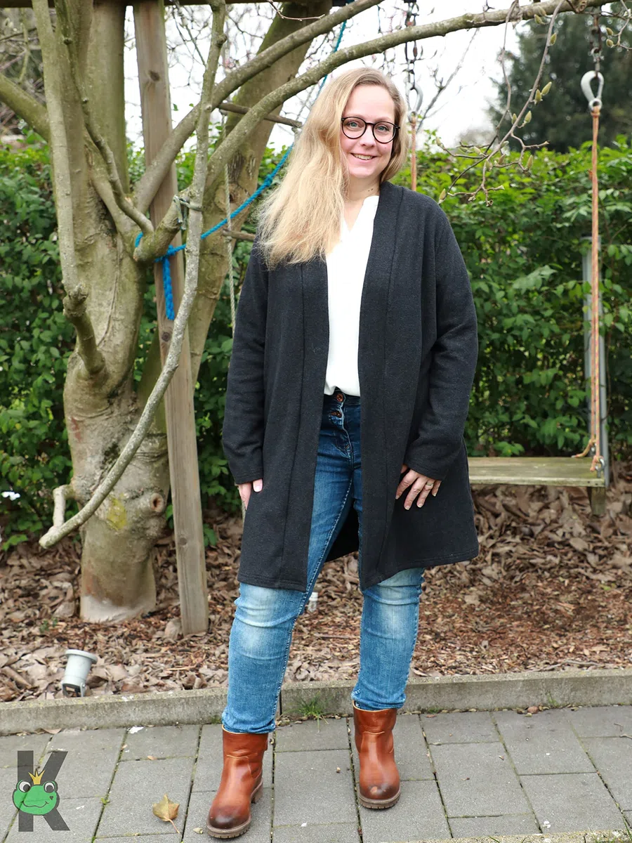 lillesol & pelle Schnittmuster lillesol Women No.78 Basic-Cardigan in Größe 34-58 zum Nähen mit Foto-Anleitung und Video