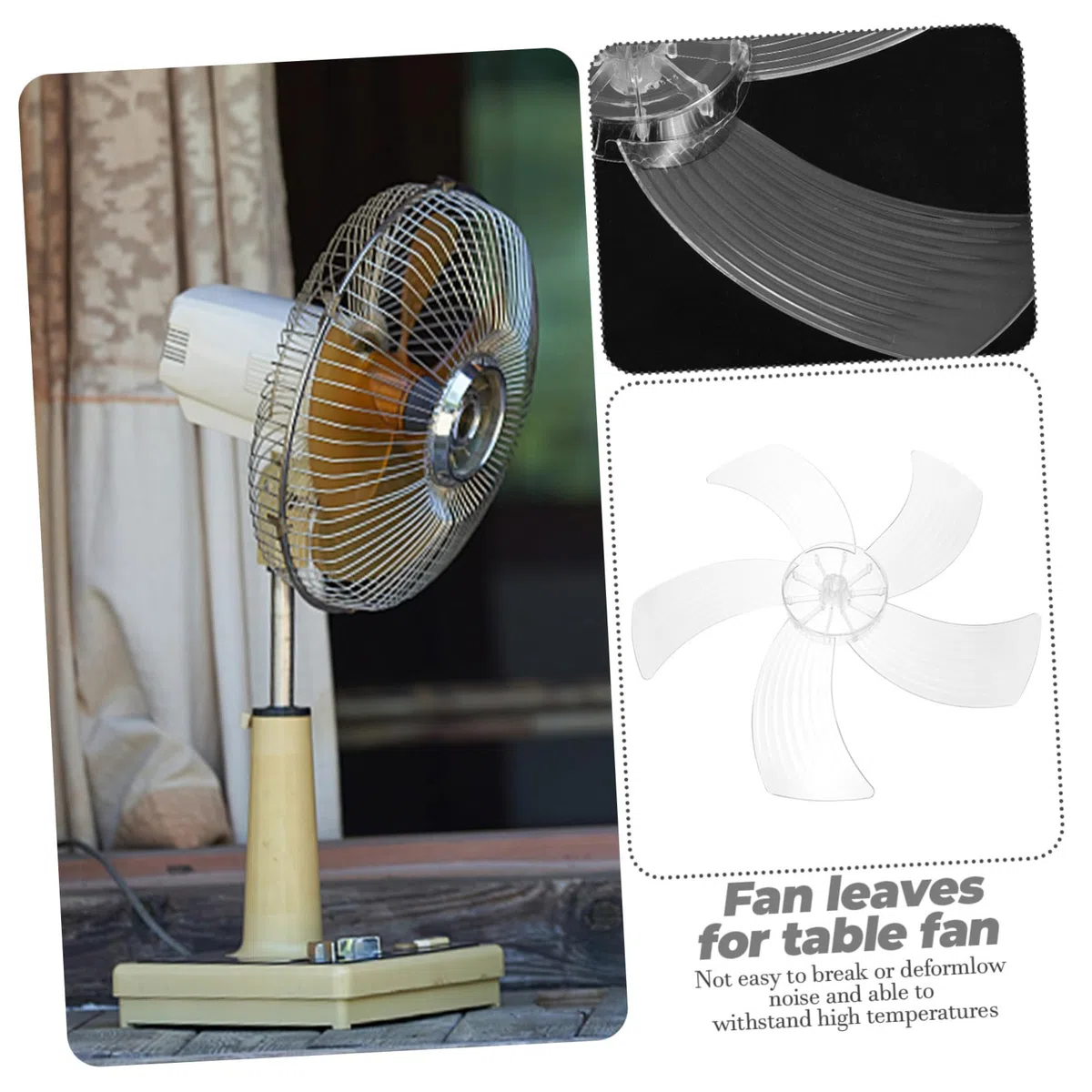 Ersatz-standventilatorflügel 14-zoll-kunststoff-ventilatorflügel Für Den Außen- Und Innenbereich