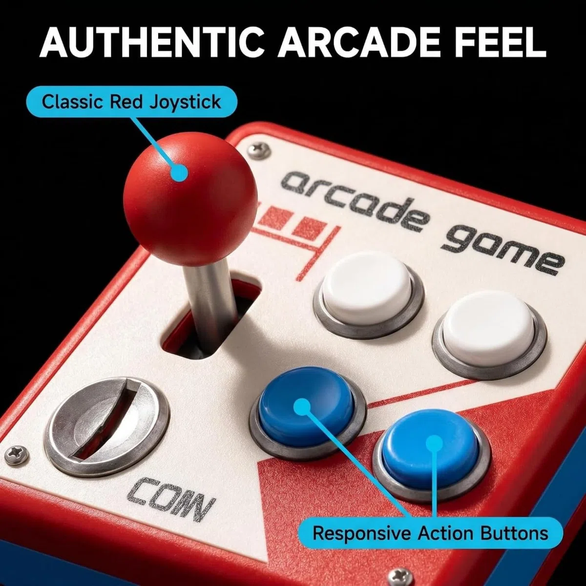 Retro-Arcade-Schalttafel, Klassische Joystick-Knopf-Wandplatte, DREI Arten Retro-Arcade-Vintage-Spielzimmer-Wanddekoration, Männerhöhle und Unterhaltungsgeschenk für Schlafzimmer, Flur (B1pc)