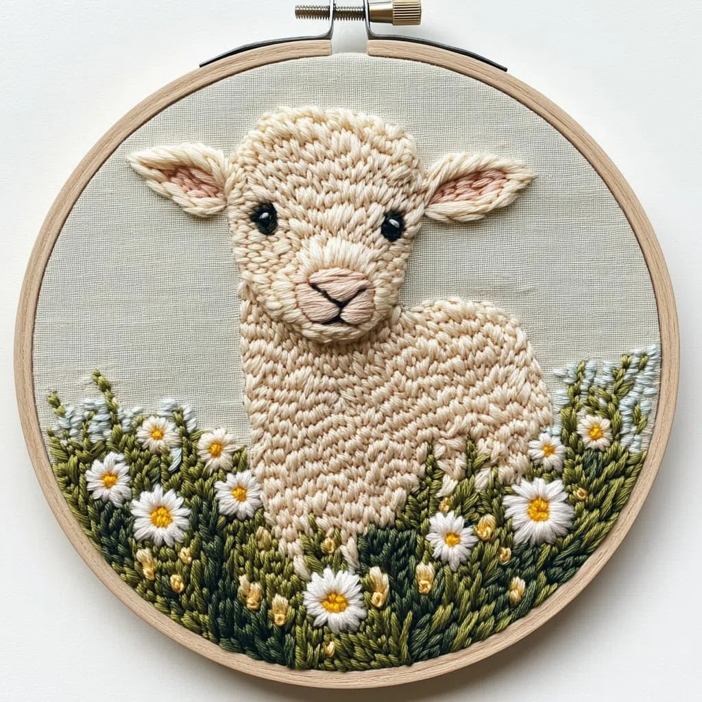 Productcaff Stanznadel-Set für Anfänger, Nadelstanzer, Starter-Kits mit Schaf-Muster, Stanzstich-Set für Kinder und Erwachsene, DIY-Kunsthandwerk, perfekt für Festival-Dekorationen und Geschenke
