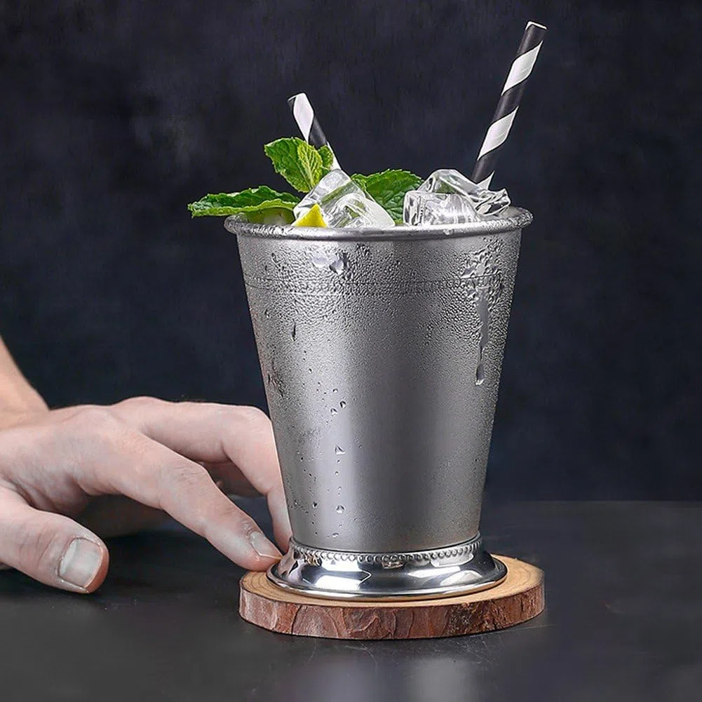 Julep Cup, Edelstahl Mint Julep Cup Eleganter Metallbecher Vintage Mint Julep Cocktailbecher Cocktailbecher Mixgetränke Bar Bierkrug Für Zuhause Party