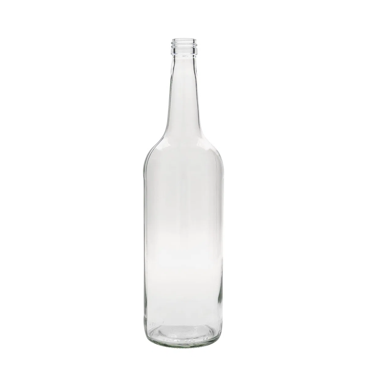 6er Set 1L Glasflaschen rund mit Schraubverschluss – vielseitig für Likör, Saft, Wasser, Spirituosen, hitzebeständig, mikrowellen- und ofenfest, ideal für Haushalt und Gewerbe