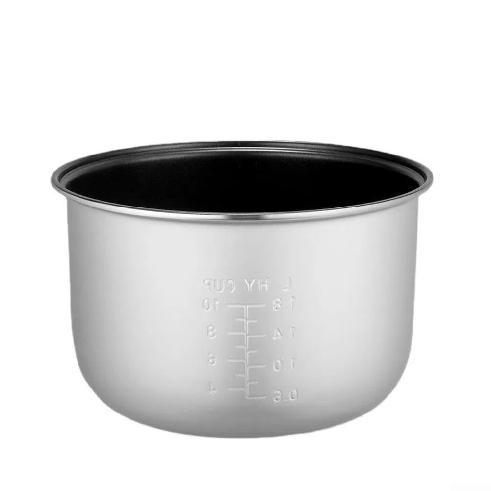 Reiskocher Innentopf Ersatz Antihaft-Legierung Koch Liner mit Kapazitätsskala, für mehrere Reiskocher Modelle für Zuhause Küche Multi-Gourse Mahlzeit (2L)