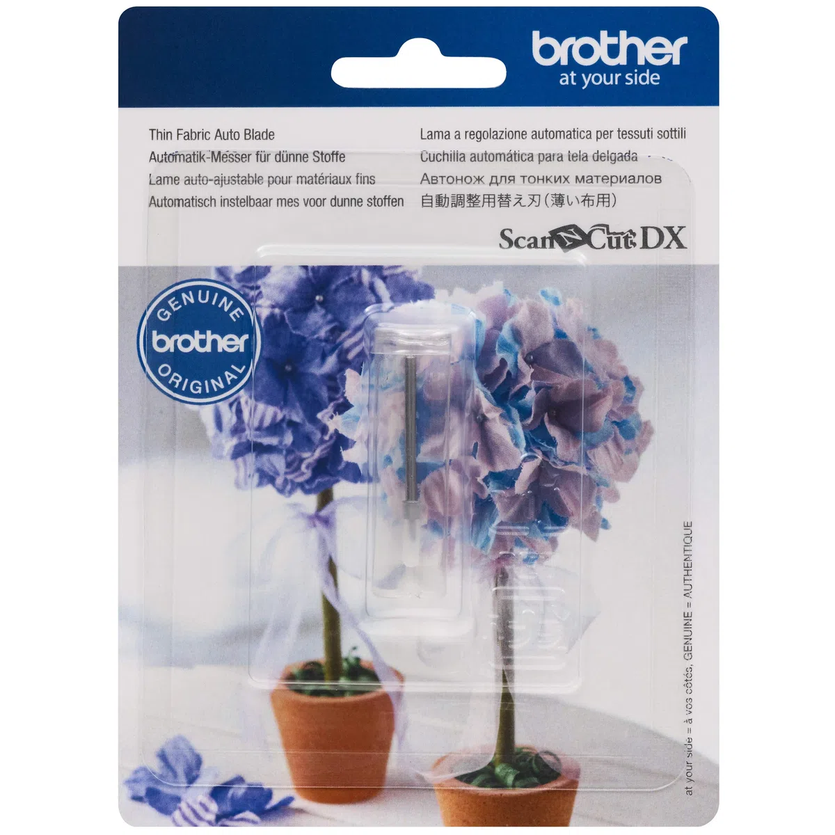 Brother ScanNCut DX Thin Fabric Auto Blade CADXBLDQ1, Zubehörklinge für Brother Schneidemaschinen, schneidet Stoffe 0,25–0,5 mm dick, zum Quilten von Teilen, Applikationen und mehr