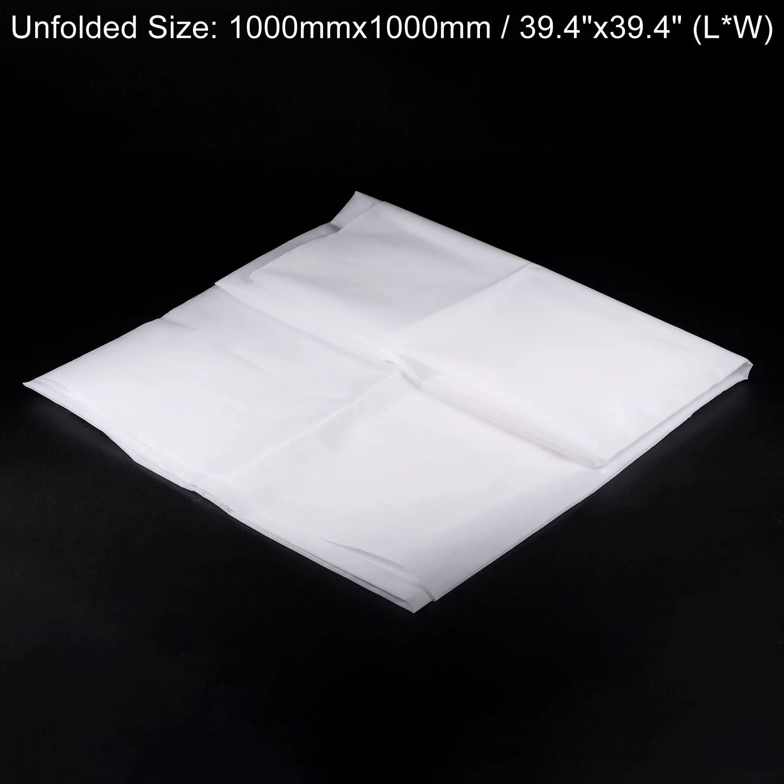 sourcing map 20 Mikron (500 Mesh) 1m x 1m Nylon Mesh Filter Gewebte Netzfiltertuch für Farbe, Hausbrauen, Malen