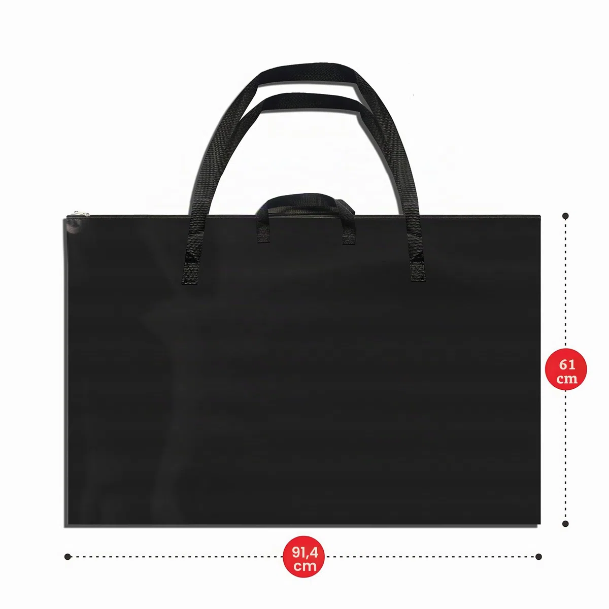Vantasii Schwarzes Kunst-/Portfolio-Tasche (61 x 91 cm) mit Schultergurt