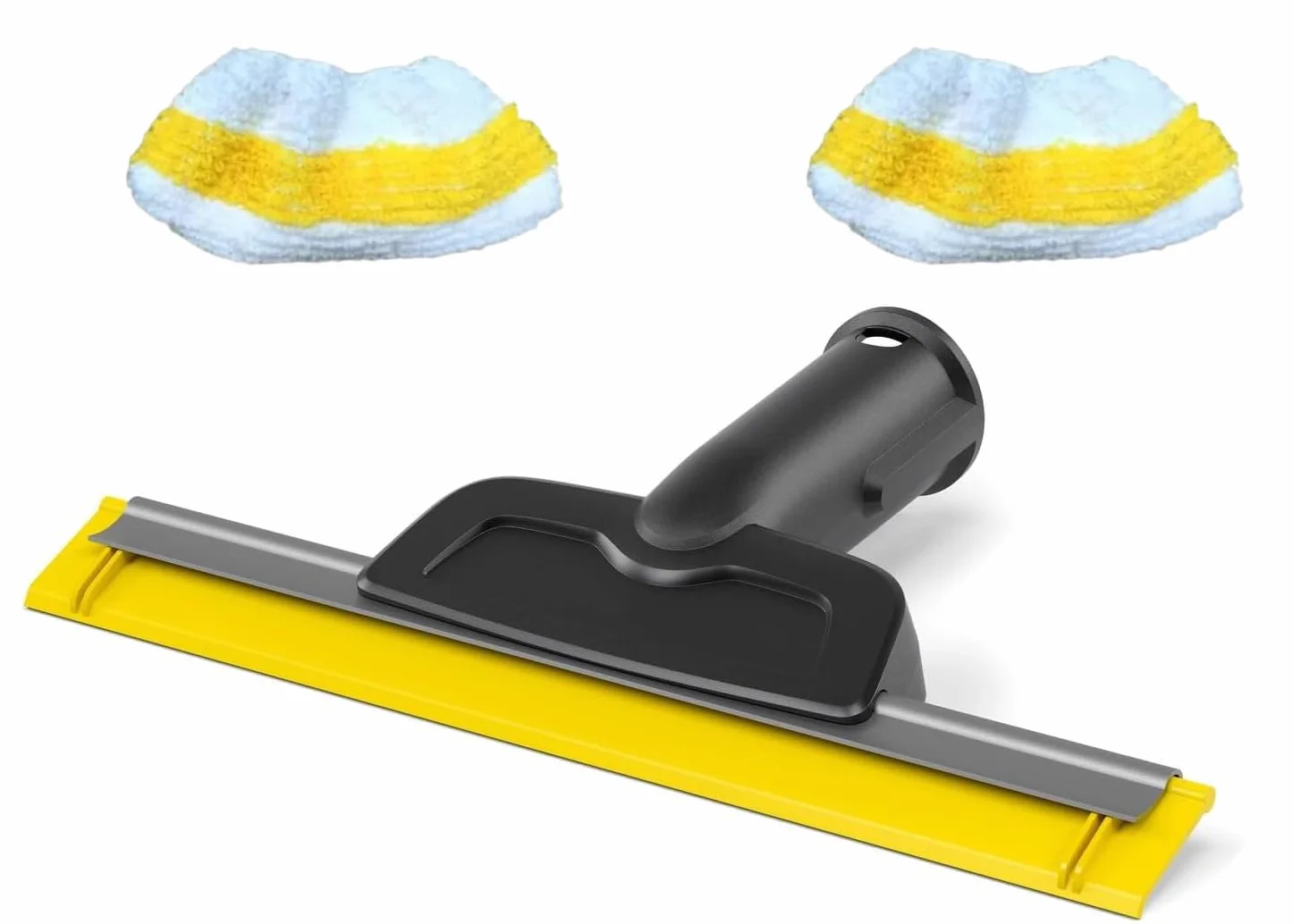 Dampfreiniger Fensteraufsatz für Kärcher SC1/ SC2/ SC3/ SC4/ SC5/ SC7/ CTK10/20, Dampfreiniger Fensterdüse Ersatz-Zubehör mit 2 Mikrofasertuch Set, Streifenfreie Reinigung von Glas, Fenstern