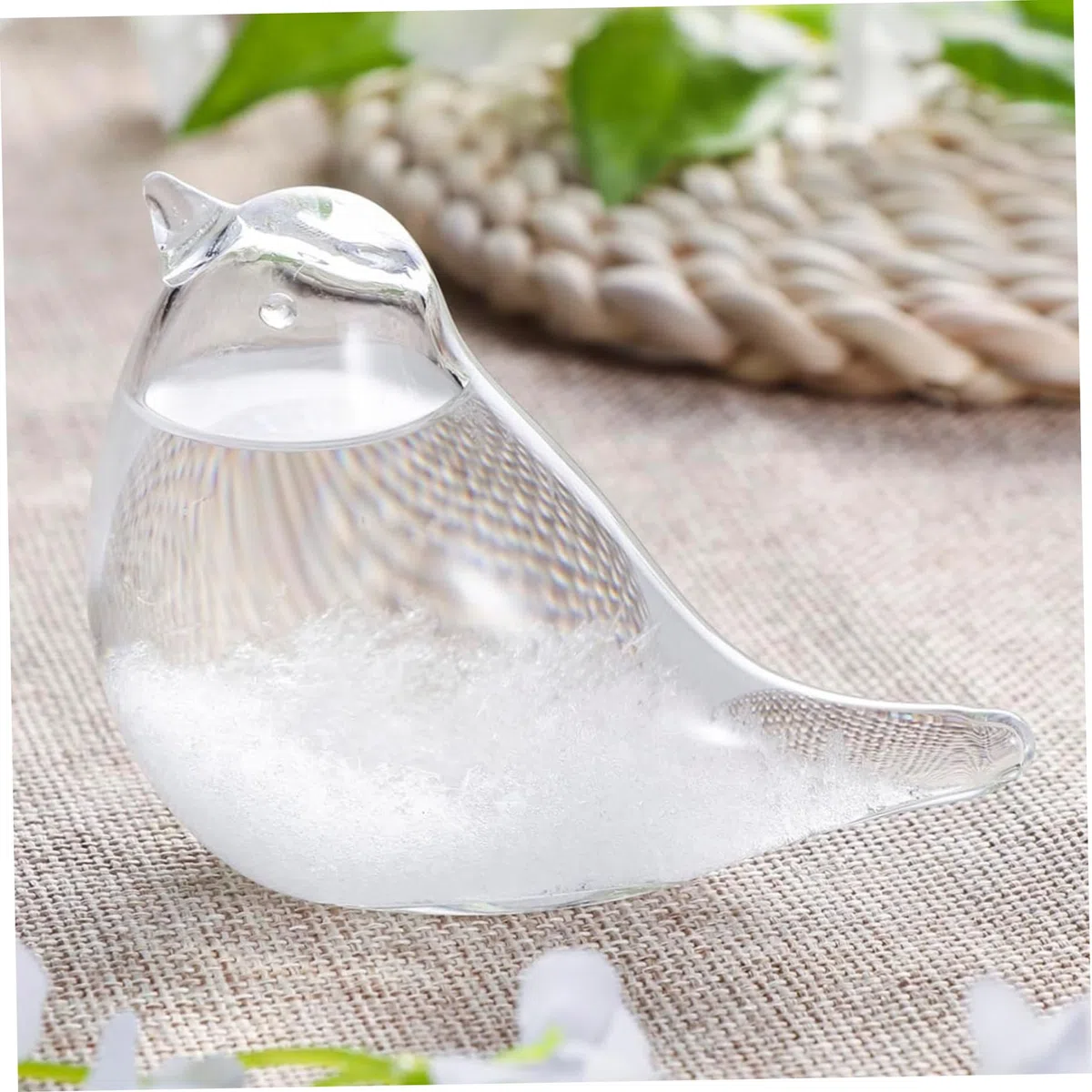 Sturmglas Wettervorhersage Kristall Wettervorhersage Flasche Wettervorhersager Sturmglas Sturmbarometer Wetterglas Tischplatte Vogel Dekor Barometer Glas Mini Handwerk Windspiele Windspiele