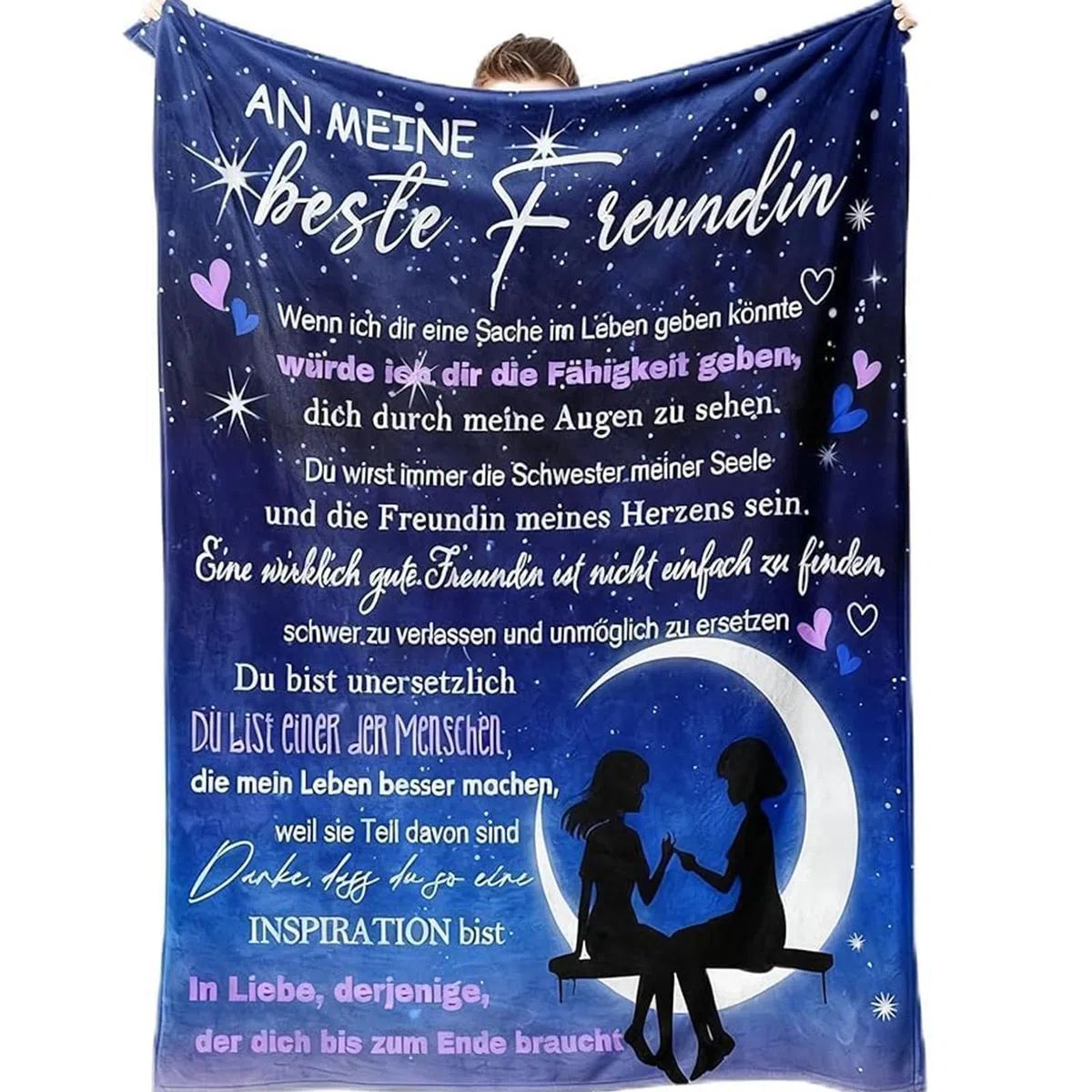 PRSTENLY Beste Freundin Geschenke, Geburtstagsgeschenke für Freundin, Flanell Decke Geschenke für Freundin Freundschaft, Weihnachten, Hochzeit Geburtstagsgeschenke für Frauen