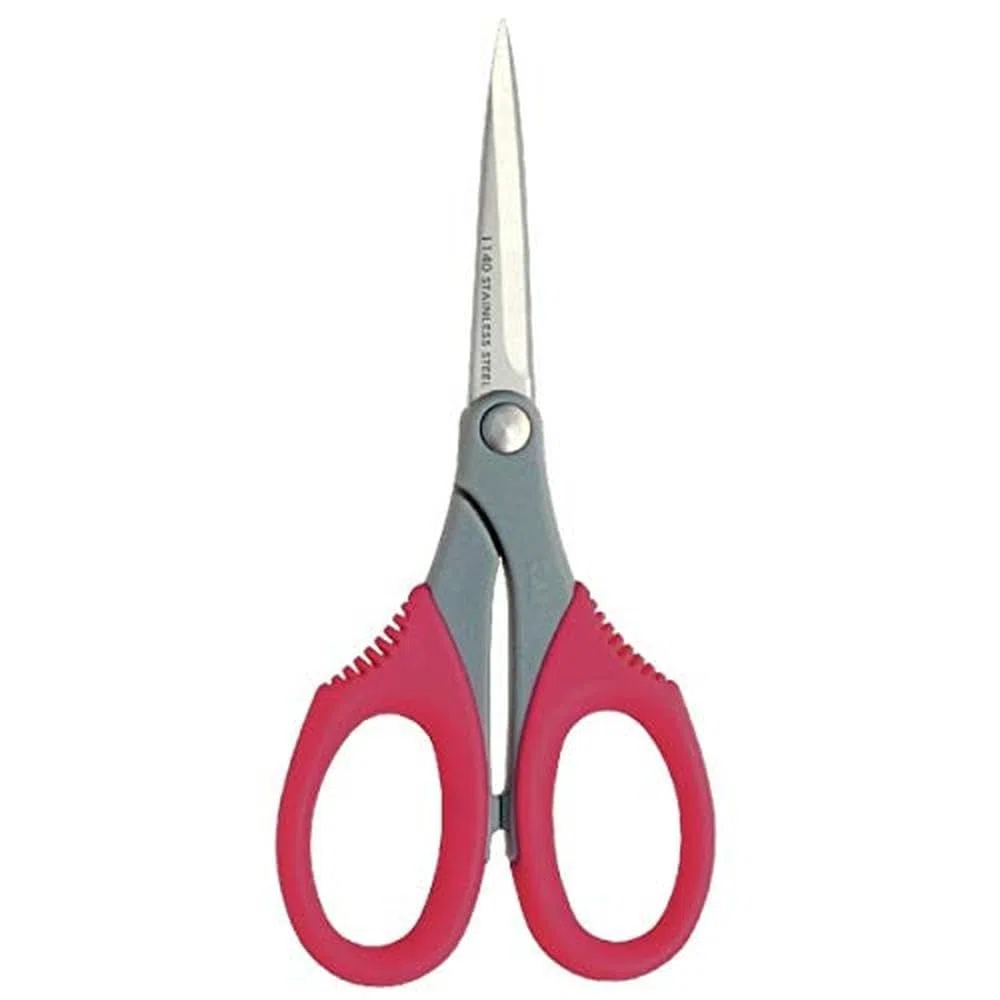 Prym 610521 Schere HOBBY Handarbeitsschere 5 1/2'' 14 cm, Edelstahl, Rot