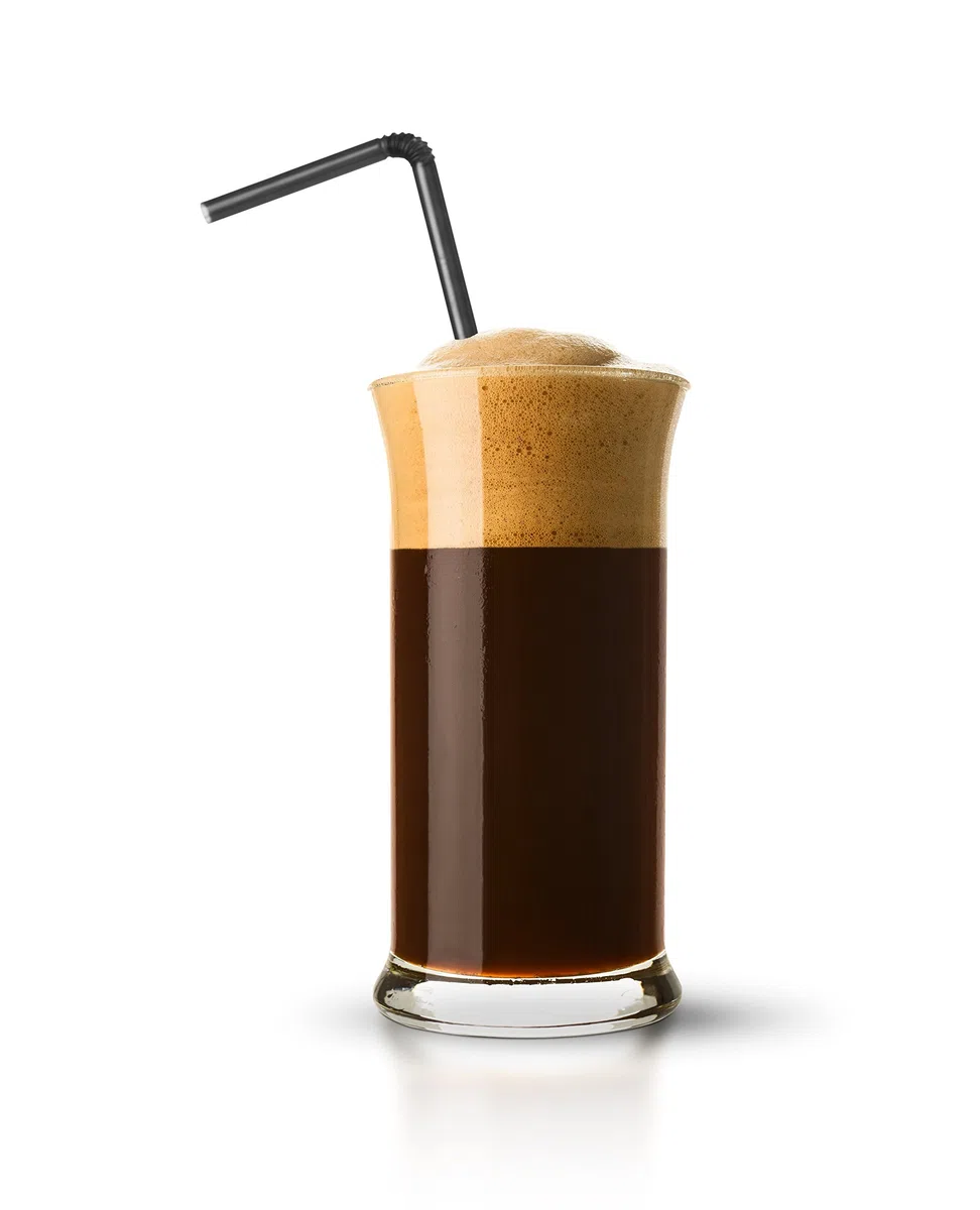 Topkapi 250.620-4-teiliges Gläser Set “Monaco“ mit 2 Gläser für Frappe, Milchshake, Cocktail, Eiskaffee + 2 Langstiel-Löffel