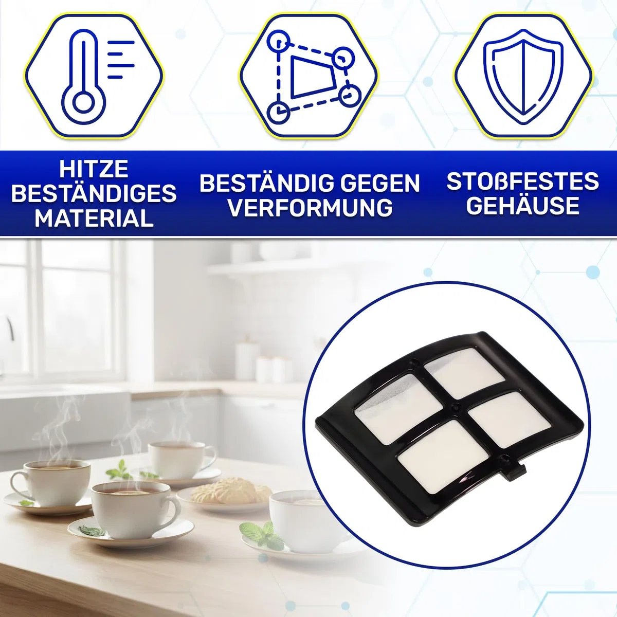 Filter zum Entkalken des Wasserkocher mit dem Originalcode 996510080115 für Philips HD9350 HD9351 HD9352 HD9353 HD9355 HD9359 - MONTERAL