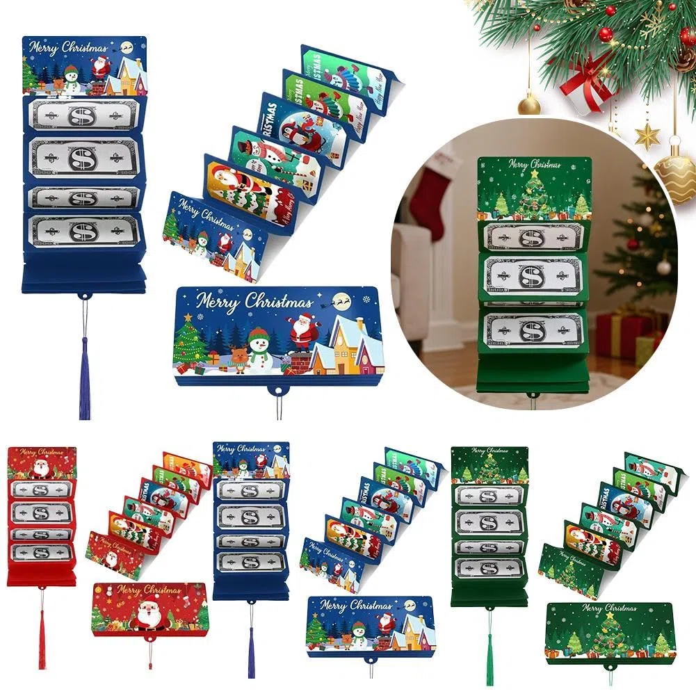 Generisch Weihnachtsüberraschungs-Geldhalter – Weihnachtsgeld- oder Geschenkkartenhalter mit Umschlägen, Überraschungs, Geldkarten mit Umschlägen, für Bargeld, Auto, Weihnachtsgeschen