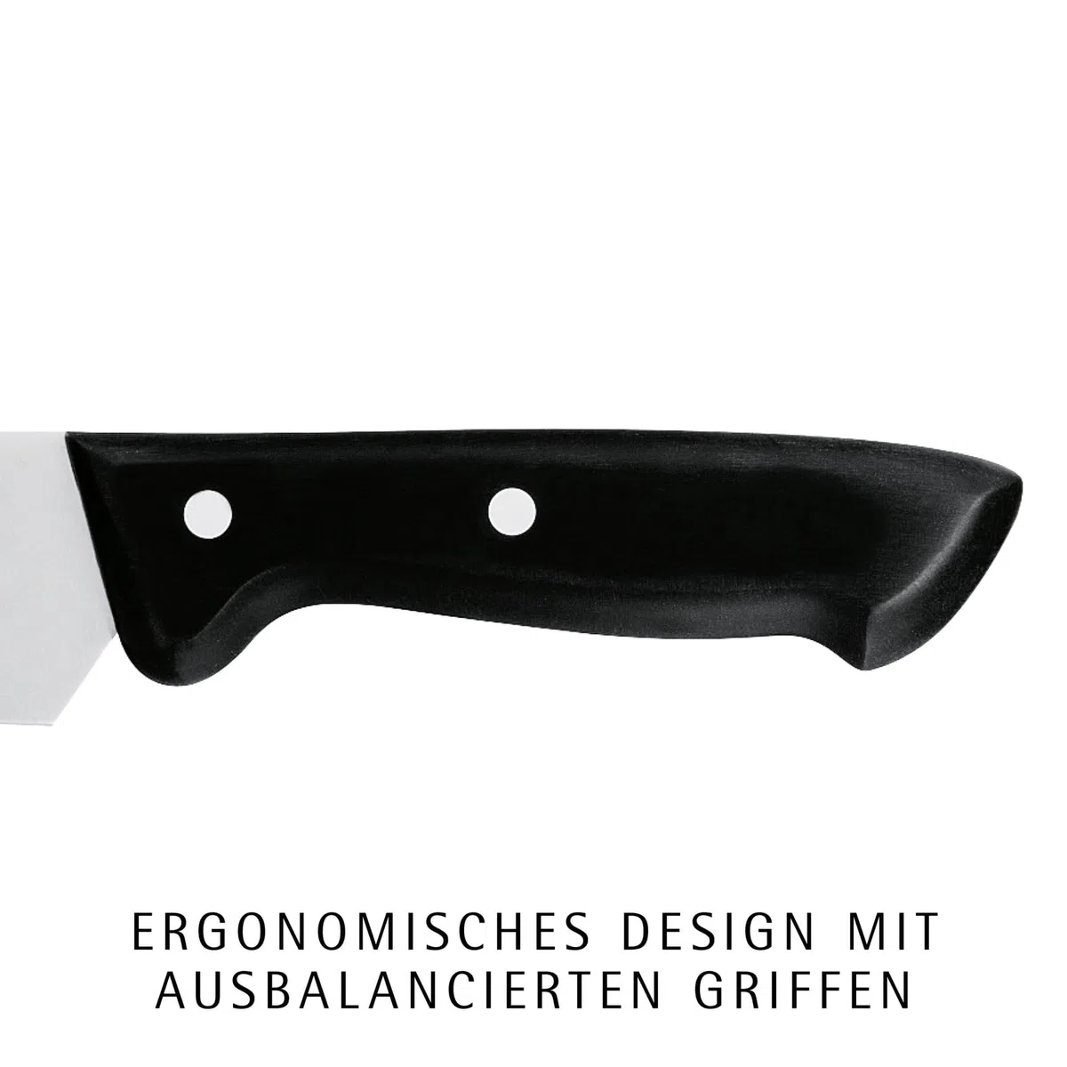 WMF Classic Line Messerblock mit Messerset 7-teilig, bestückt, 5 Messer, Wetzstahl, Buchenholz-Block, Spezialklingenstahl, schwarz
